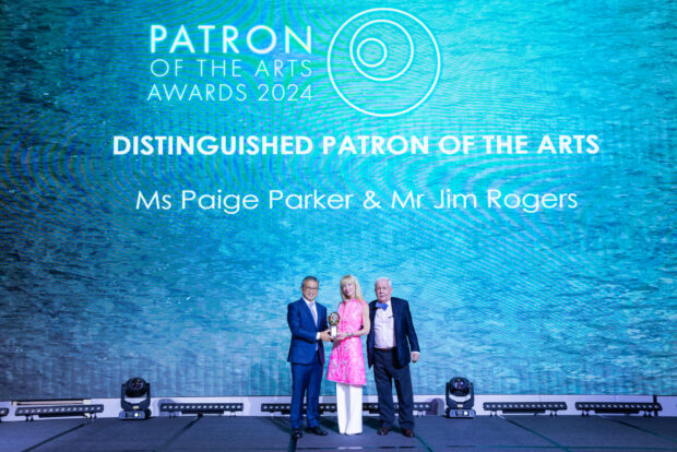 Ms Paige Parker & Mr Jim Rogers received the Distinguished Patron of the Arts Award (Individual). (Photo: National Arts Council)