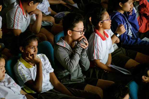 Students at Xinmin Secondary School