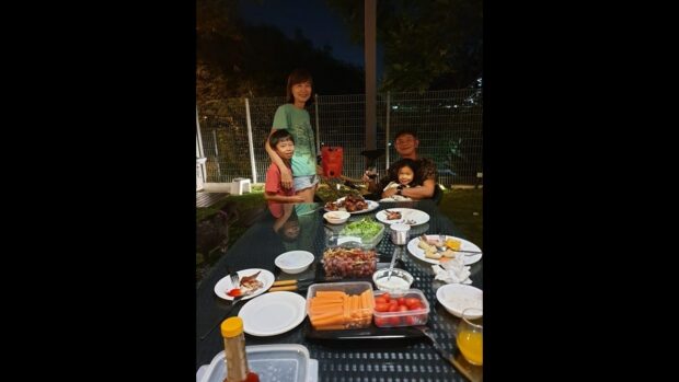 A family BBQ