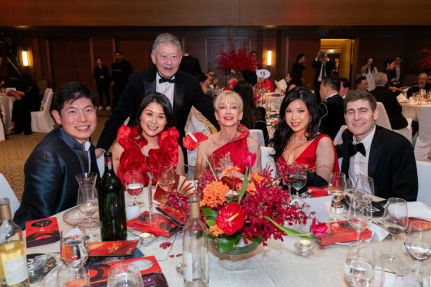 From L-R: Mr Anthony Tan, Ms Chloe Tong, Mr Goh Yew Lin (back), Ms Paige Parker, Mrs Elaine Saverin, Mr Eduardo Saverin. (Photo: Twist Media)