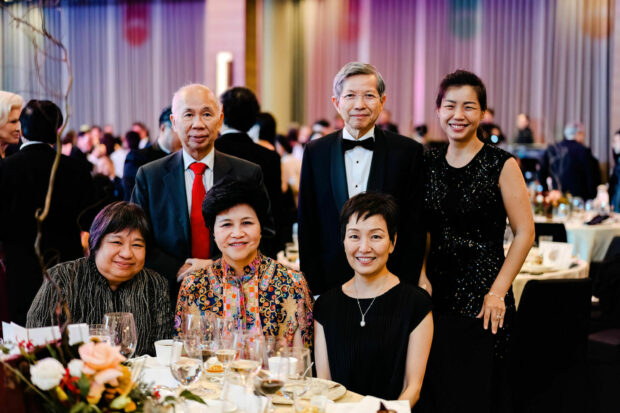 Ms Yong Ying-I (middle seated) and guests.