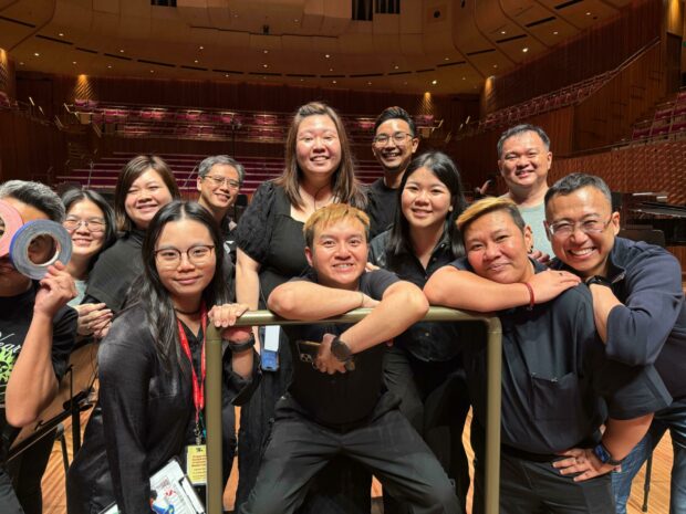 The Group’s tour coordinator, Artistic Administration team and Production Management team with Mr Kenneth Kwok, CEO, Singapore Symphony Group (front row, first from right).