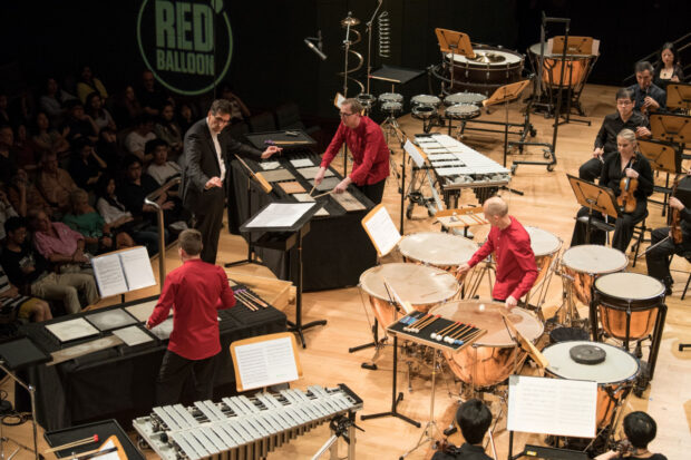 The SSO presented a heart-pounding featuring SSO Principal Timpanist Christian Schiøler and guest percussion duo Maraca2.
