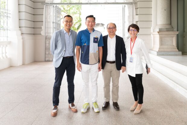 From L-R: Mr Kenneth Kwok, CEO, Singapore Symphony Group, Mr Eric Chua, Senior Parliamentary Secretary, Ministry of Social and Family Development, Mr Gasper Tan, CEO, Samaritans of Singapore Limited and Ms Jenny Ang, Deputy CEO (Patrons and Corporate Services), Singapore Symphony Group.