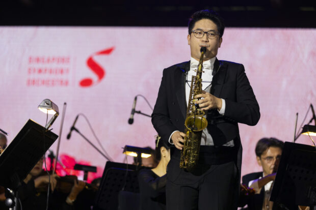 Saxophonist Samuel Phua shone in Brazileira from Scaramouche.