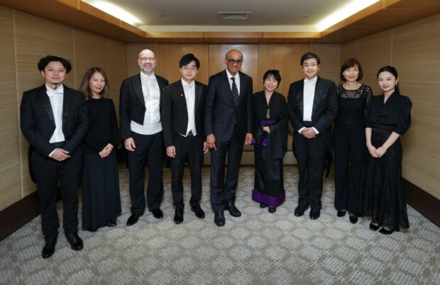 SSO musicians and soloists met with President Tharman Shanmugaratnam and Ms Jane Ittogi in a closed-door engagement.