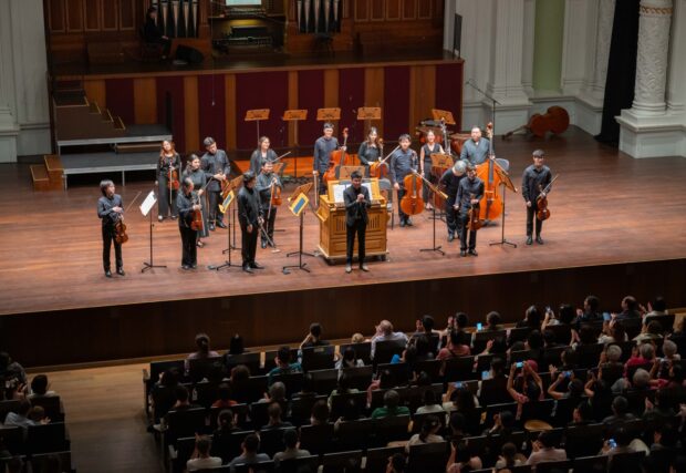The SSO Organ Series concert in collaboration with organists Isaac Koh (pictured) and Koh Jia Hwei, and chamber orchestra re:Sound.