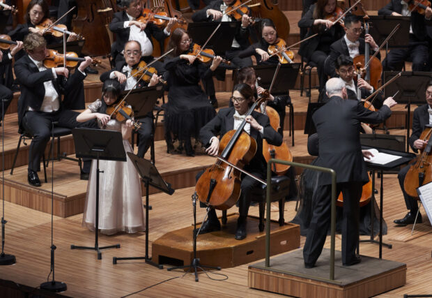 Chloe Chua and Ng Pei-Sian performing with the SSO at the Sydney Opera House. Credit: Sydney Opera House and photographer Jay Patel