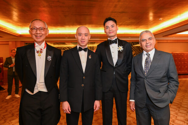 Mr Geoffrey Yu, Mr David Lo, Mr Daniel Tran, and Mr Kishore Mahbubani.