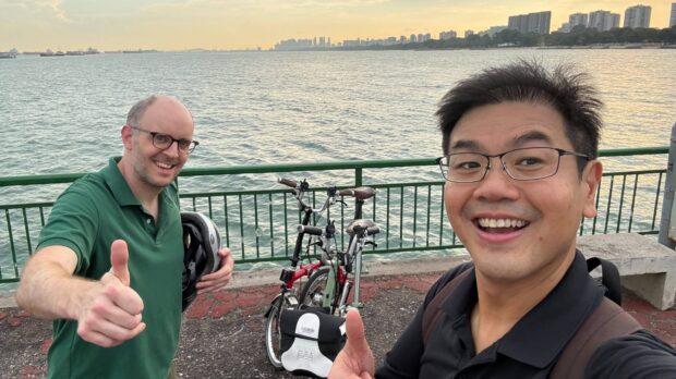 Cycling with Yoong-Han