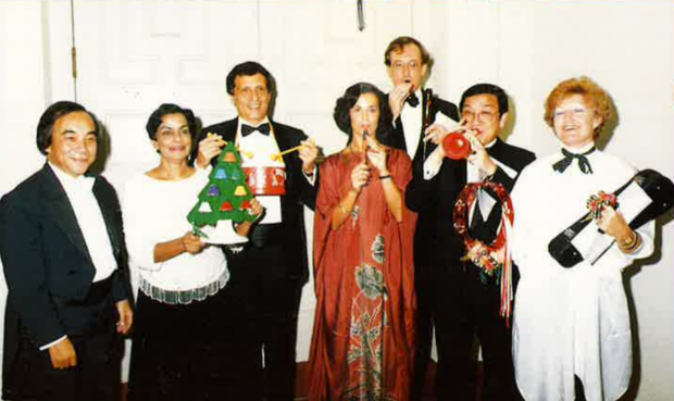 Maestro Choo at a fundraising concert in 1985.