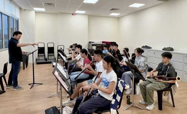 SNYS woodwinds students taking part in regular sectionals with guidance from musicians of the SSO.
