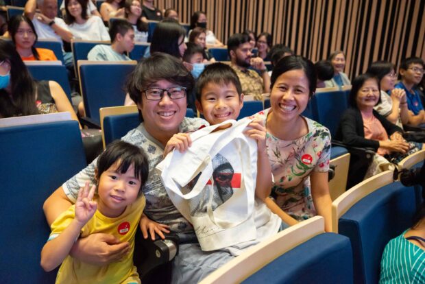 SSO merchandise was given out as prizes during the concert's Q&A session.