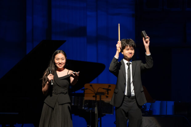 Our energetic emcees from SNYO.