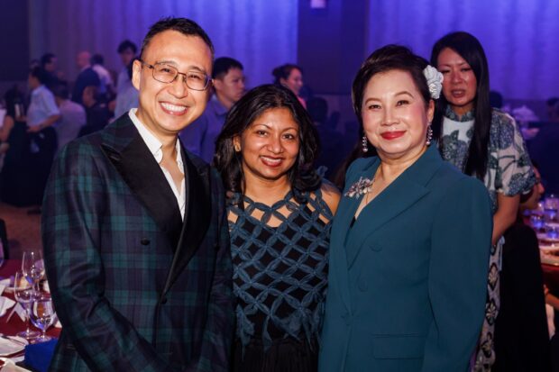 (L-R) SSG CEO Kenneth Kwok, Farhana Sharmeen, Kris Tan