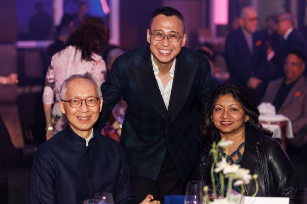 (L-R) Geoffrey Yu, SSG CEO Kenneth Kwok, Farhana Sharmeen