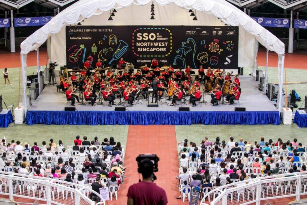 We took a ride to the northwestern neighbourhoods of Singapore for a free hour-long concert of great music, including the William Tell Overture used in The Lone Ranger, and music by John Williams.