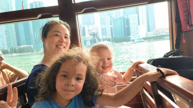Andrew’s family on the River Cruise