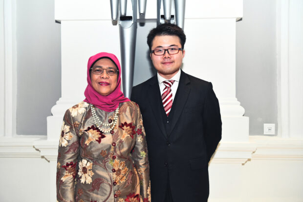 President's Young Performer Kevin Loh with President Halimah Yacob. The President’s Young Performers Concert began in 2001 and has grown into a major platform to showcase Singapore’s young and promising musical talents, many of whom have gone on to pursue successful careers in music, both locally and overseas.