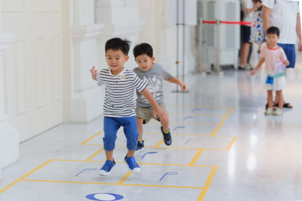 Building-wide music exhibits: Musical Hopscotch
