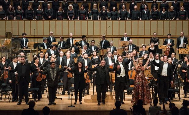 The Singapore and Melbourne Symphony Orchestras and Choruses joined forces in 2024 to present the choral-orchestral spectacular of Carmina Burana, Carl Orff’s grandiloquent 1937 oratorio in Singapore's Esplanade Concert Hall.