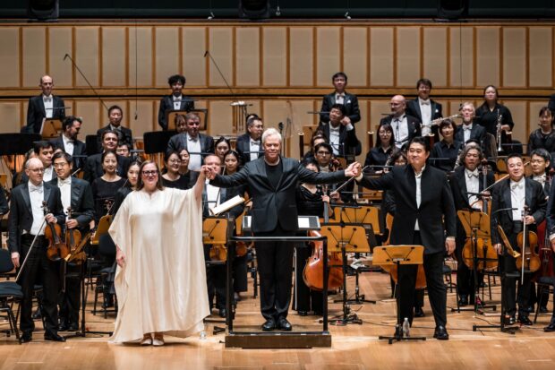 Hannu Lintu with Shenyang as Bluebeard and Jennifer Johnston as Judith in Bartók’s Duke Bluebeard’s Castle. (Jul 2026)
