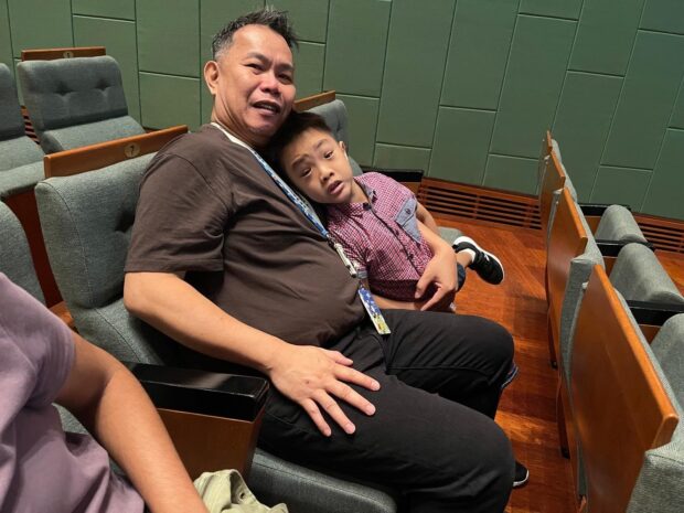 Mr Gary and his son at the SSO’s Young Spacefarer’s Guide to the Orchestra.